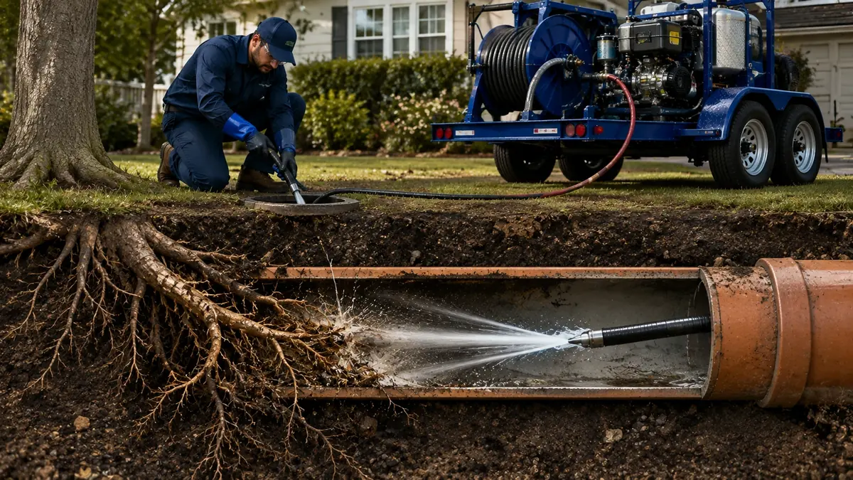 Tree Root Removal with Hydro Jetting in Johannesburg